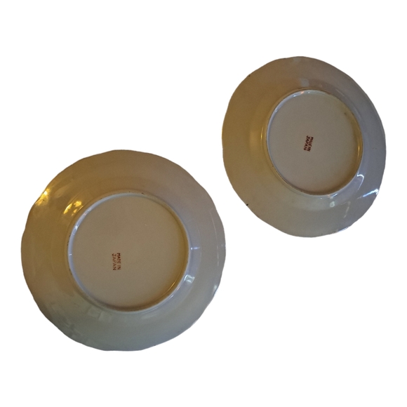 Vintage Violet Chintz Desert Plates Set of 2 - Picture 4 of 7